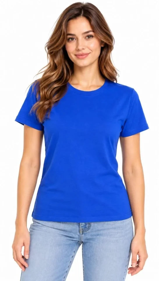 Basic Tişört Bisiklet Yaka Kısa Kol Günlük Yazlık Slim Fit T-Shirt