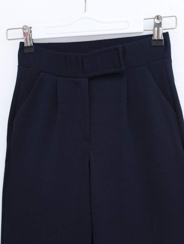 Beli Cırtcırt Detay Boru Paça Kumaş Pantolon -Laci