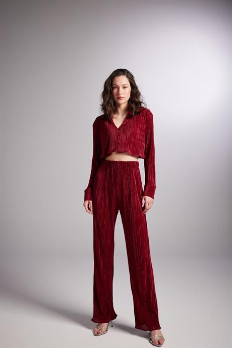 Comfy Pantolon Bordo Bordo L