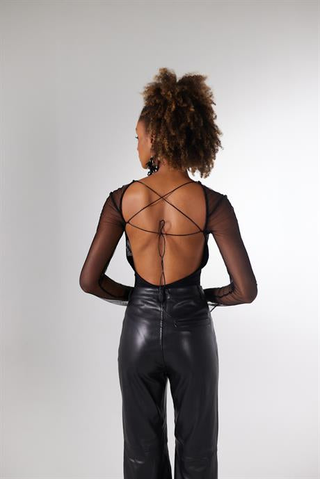 Bony Bodysuit Siyah