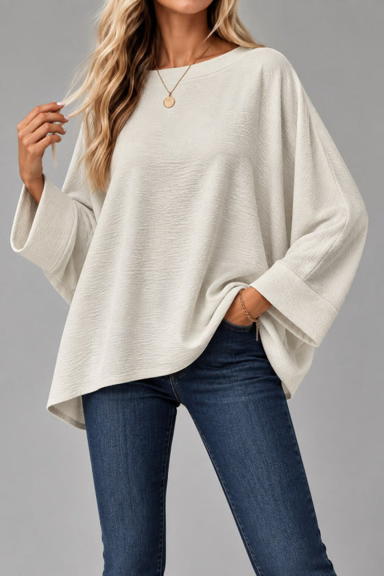 Oversize Yarasa Kol Bluz