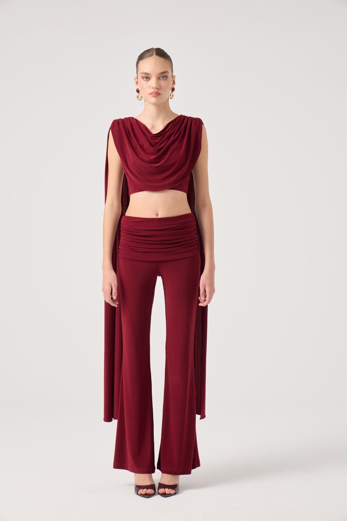 Finley Takım Bordo Bordo L