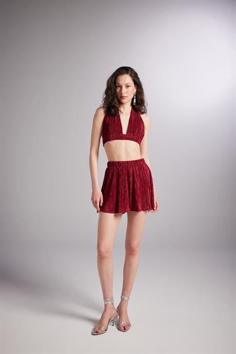 Comfy Şort Bordo Bordo L
