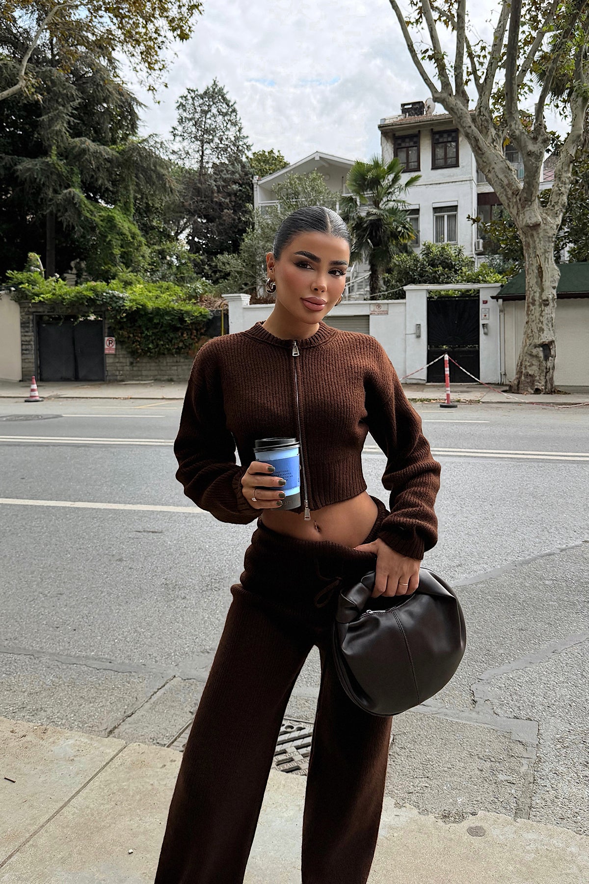 Acı Kahve Zaria Triko Takım ATE-3978