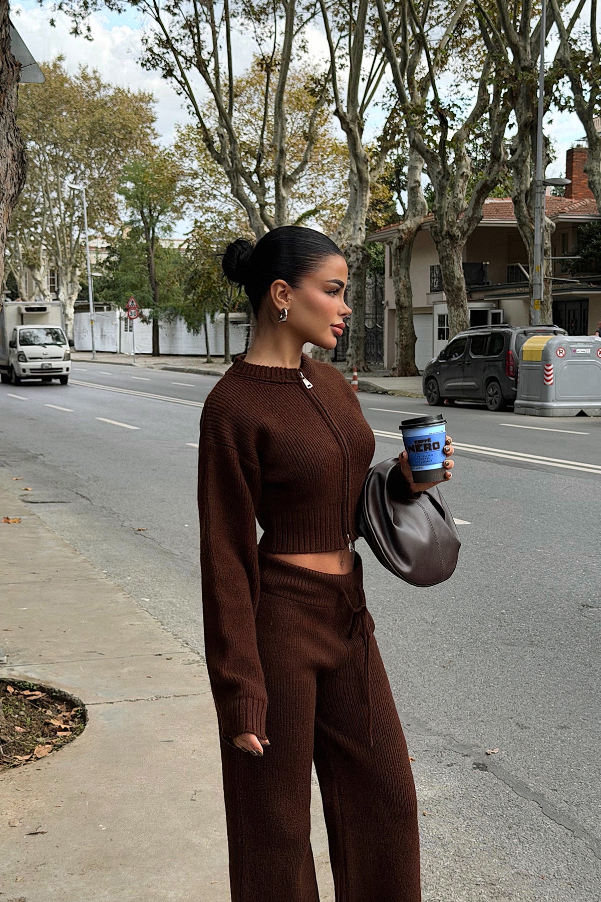 Acı Kahve Zaria Triko Takım ATE-3978