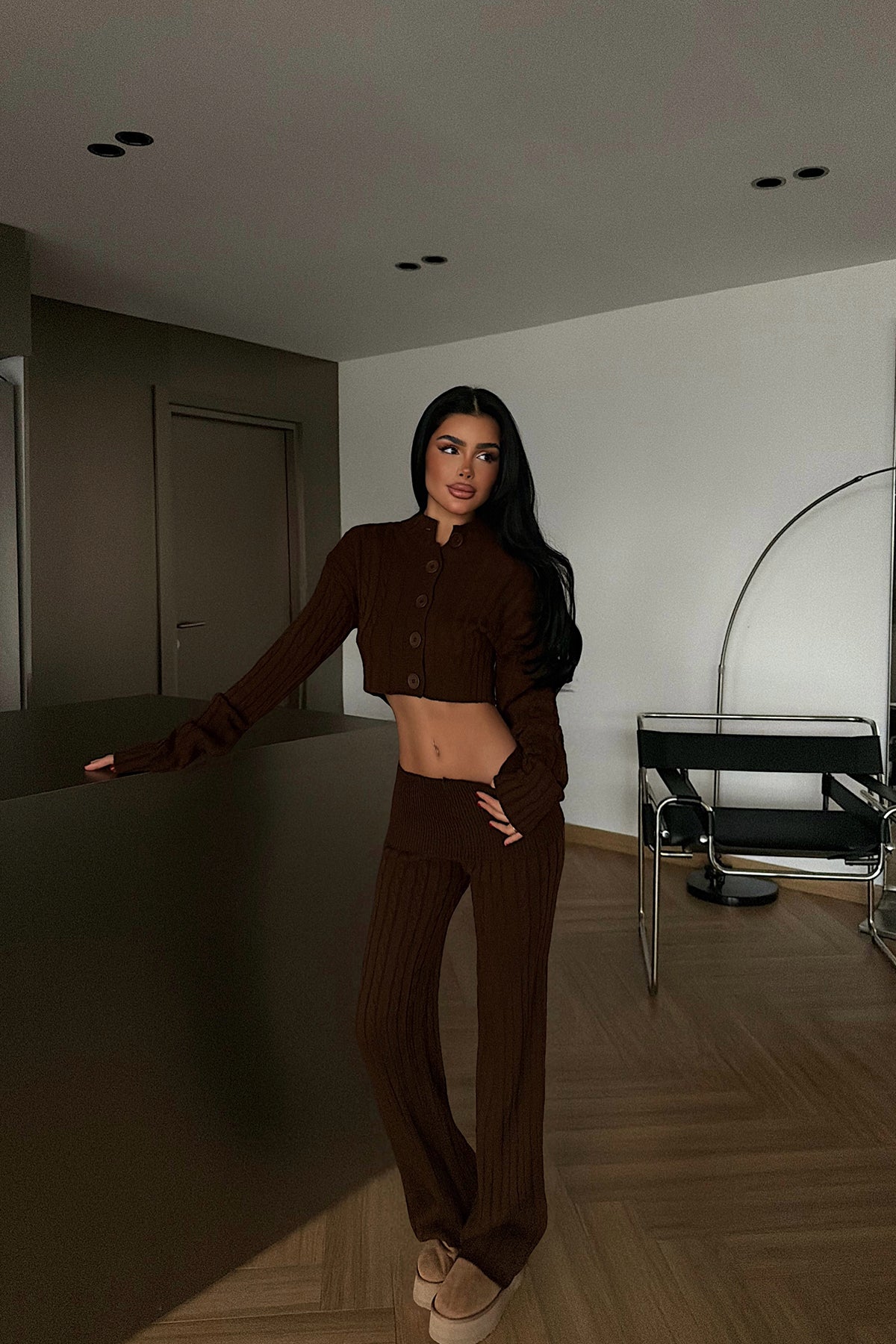 Acı Kahve Isobel Triko Takım ATE-4504