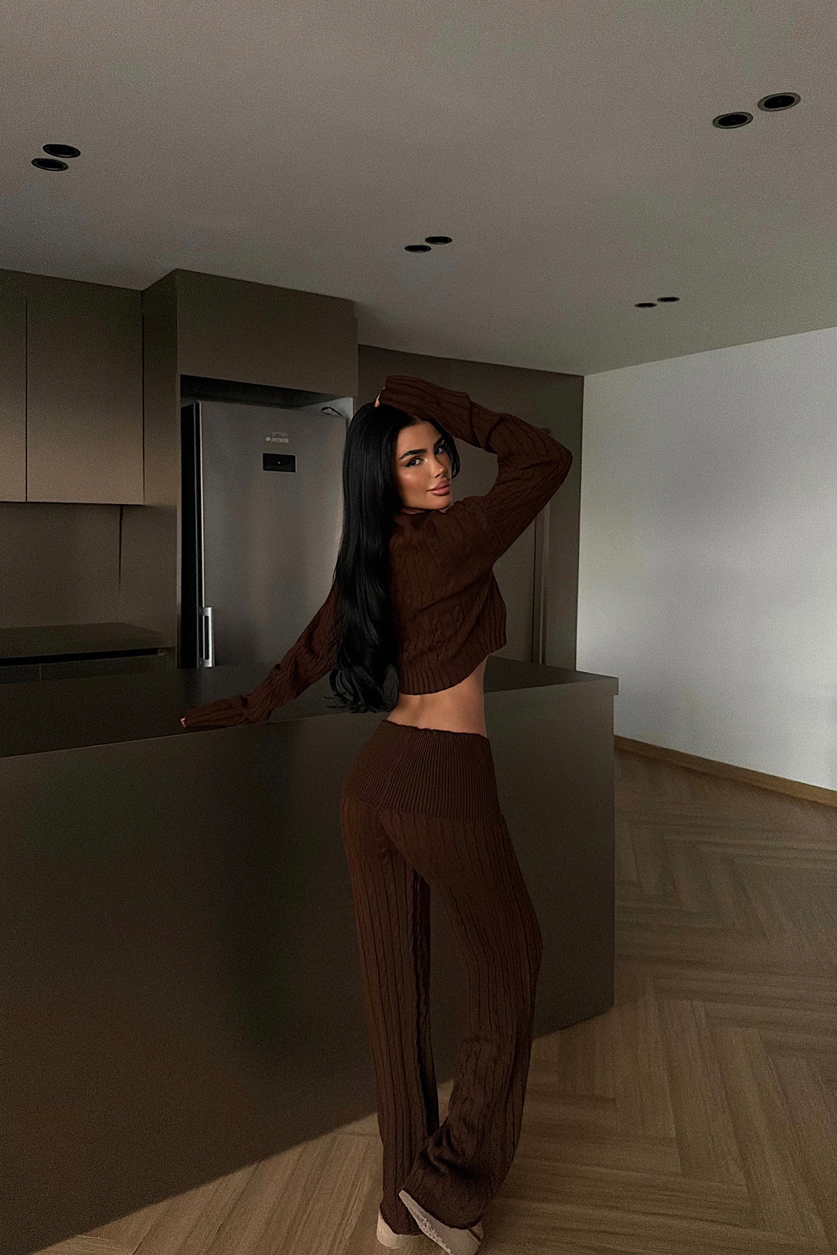 Acı Kahve Isobel Triko Takım ATE-4504