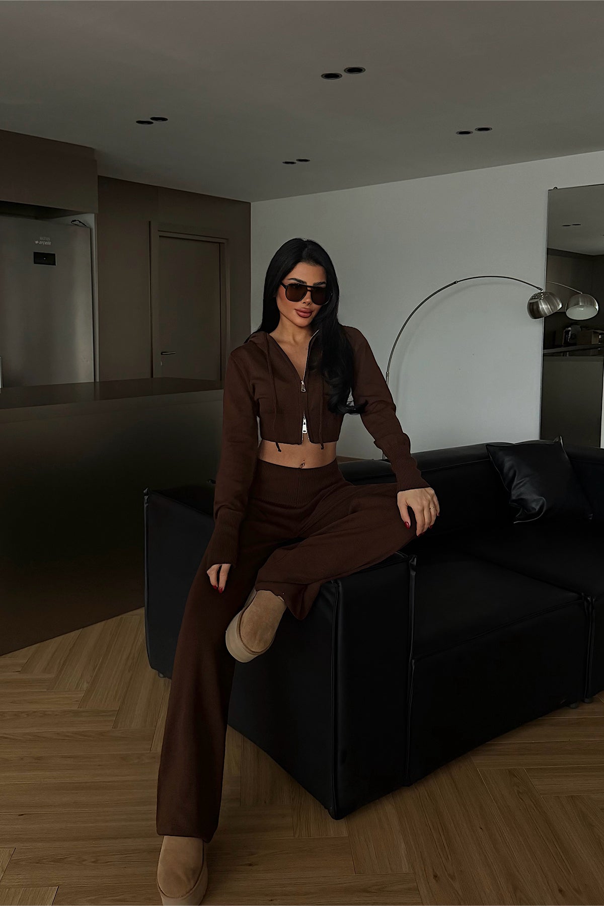 Acı Kahve Vinicia triko takım ATE-4331