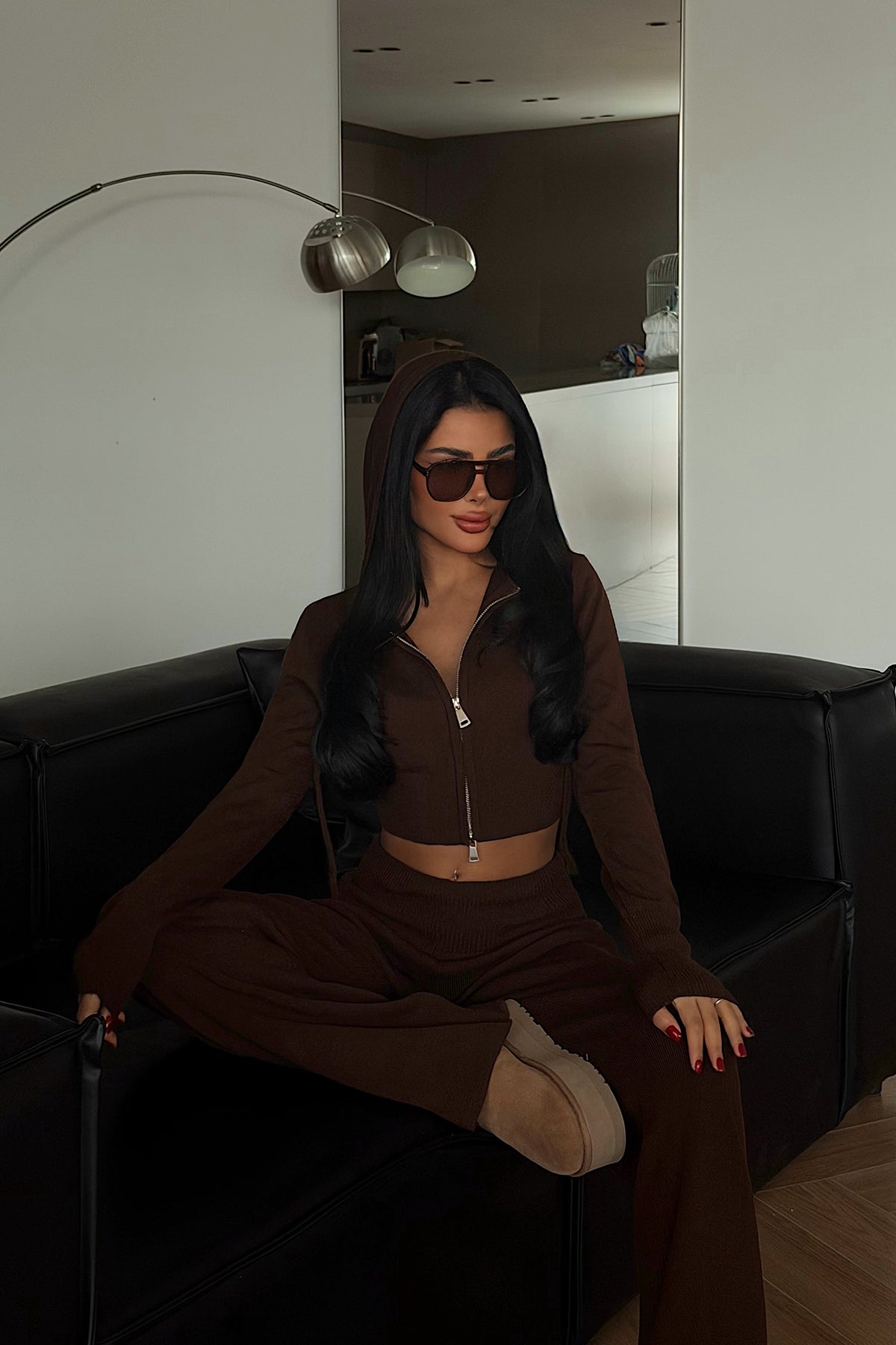 Acı Kahve Vinicia triko takım ATE-4331