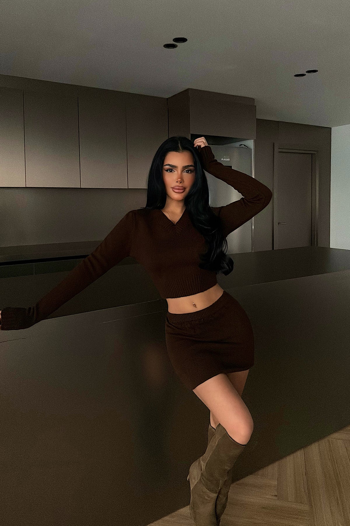 Acı Kahve İlue Triko Takım ATE-4368