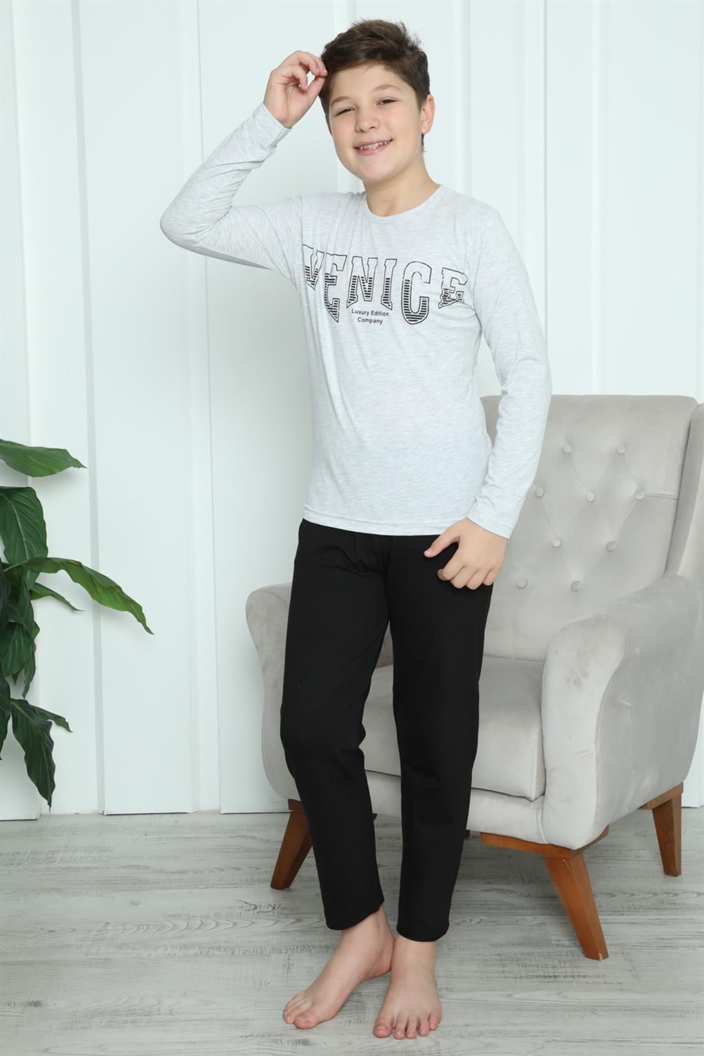 Akbeniz Erkek Çocuk Penye Pijama Takım 20417