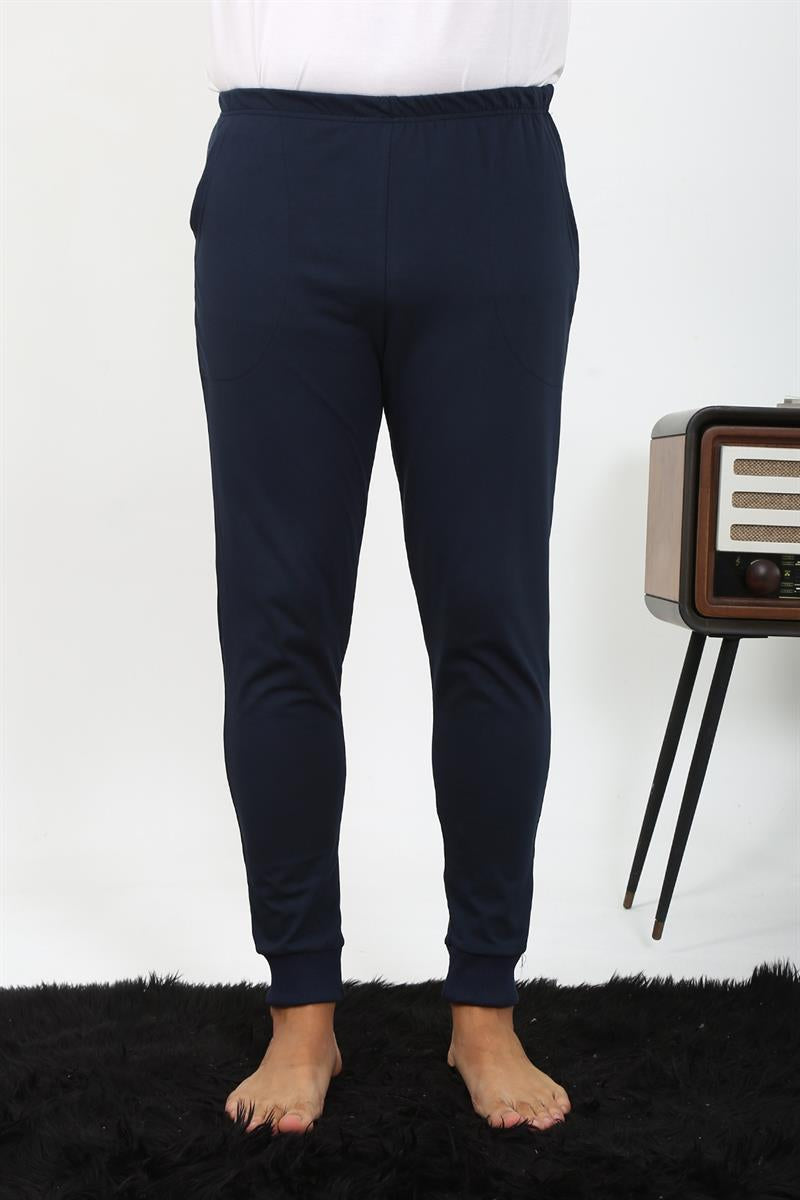 Akbeniz Erkek Pamuk Tek Alt Pijama Lacivert 27551