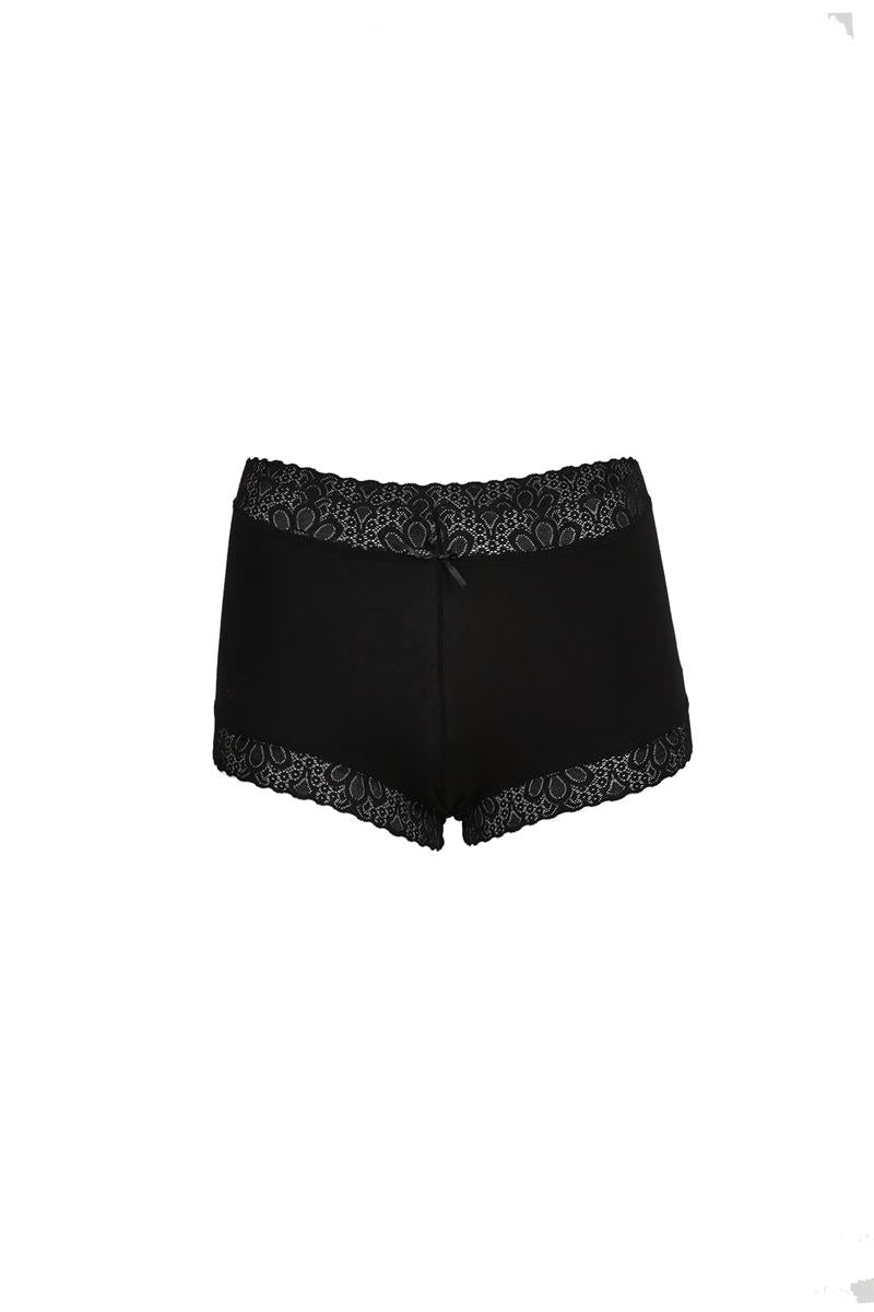 Akbeniz Kadın Pamuklu 2li Boxer Siyah 40265