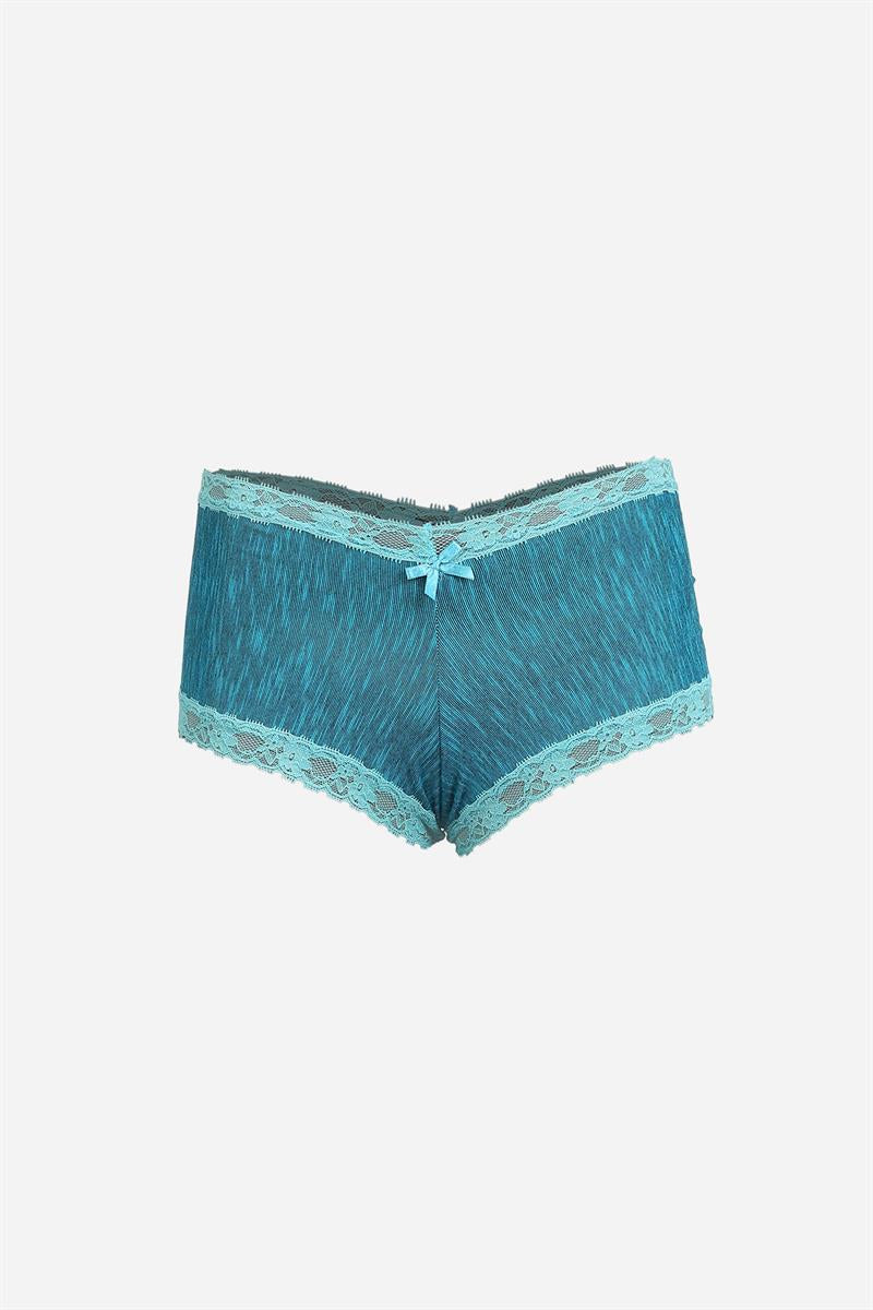 Akbeniz Kadın Pamuklu 2li Boxer Su Yeşili 40278