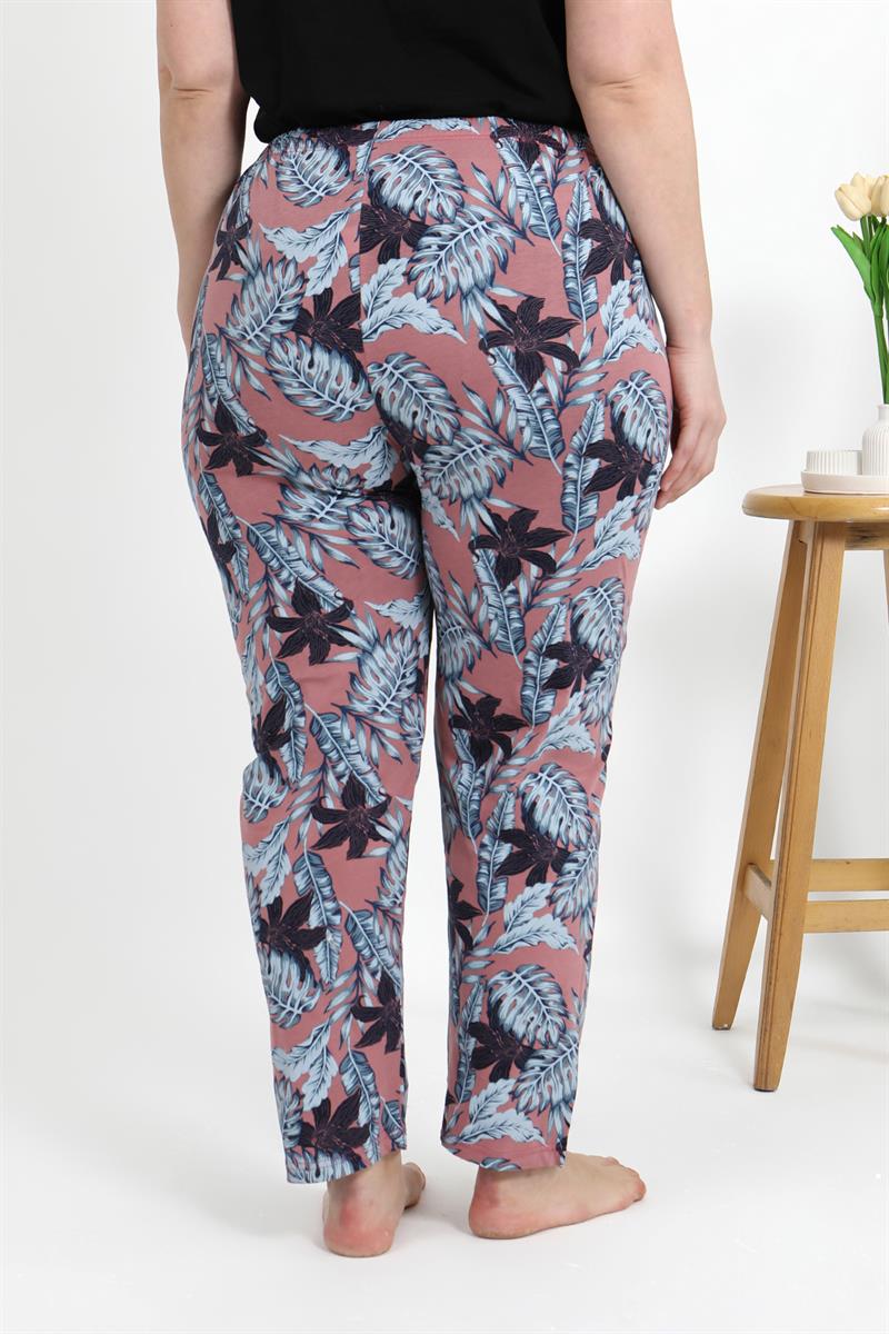 Akbeniz Kadın Pamuklu Büyük Beden Alt Pijama 27557 Somon