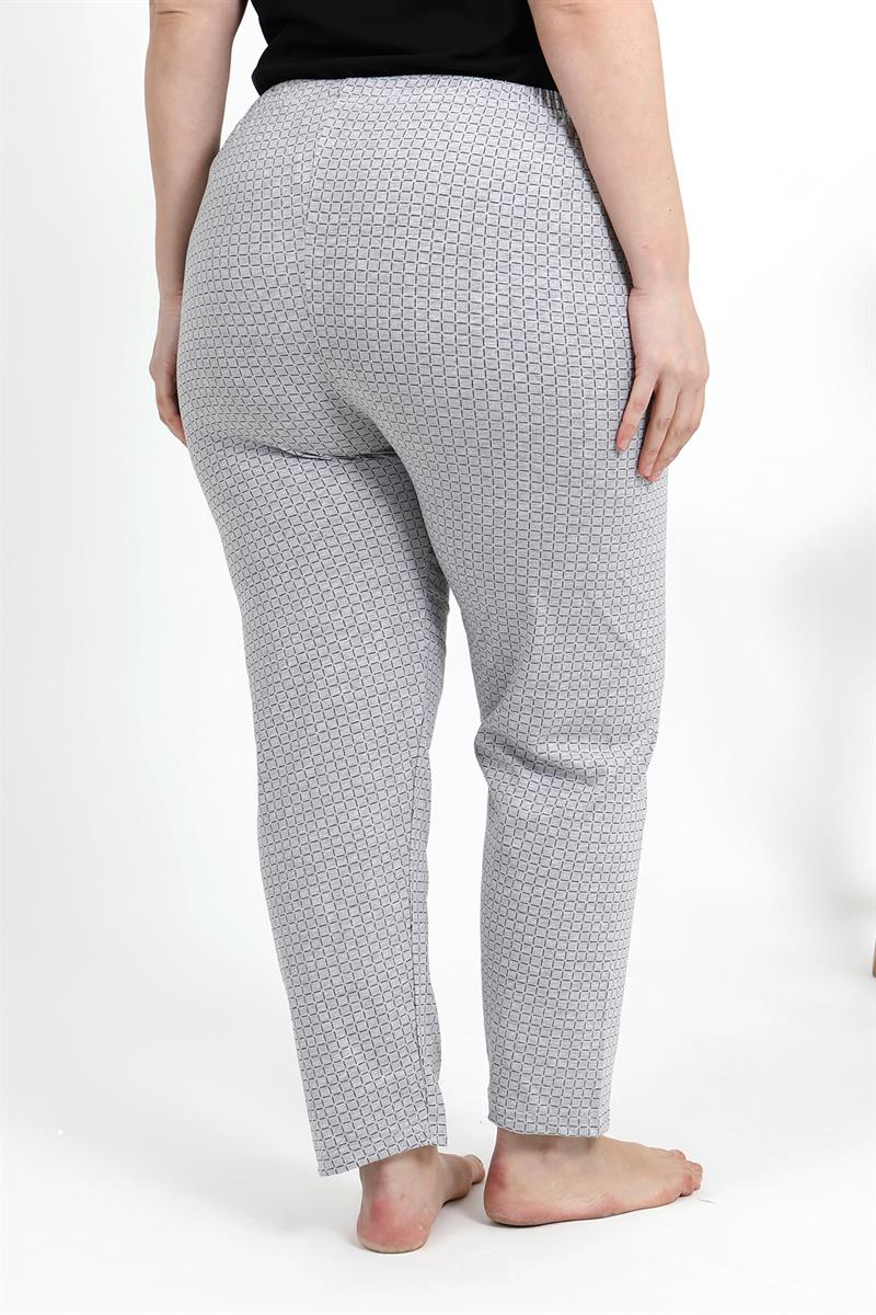 Akbeniz Kadın Pamuklu Büyük Beden Alt Pijama 27557 Gri