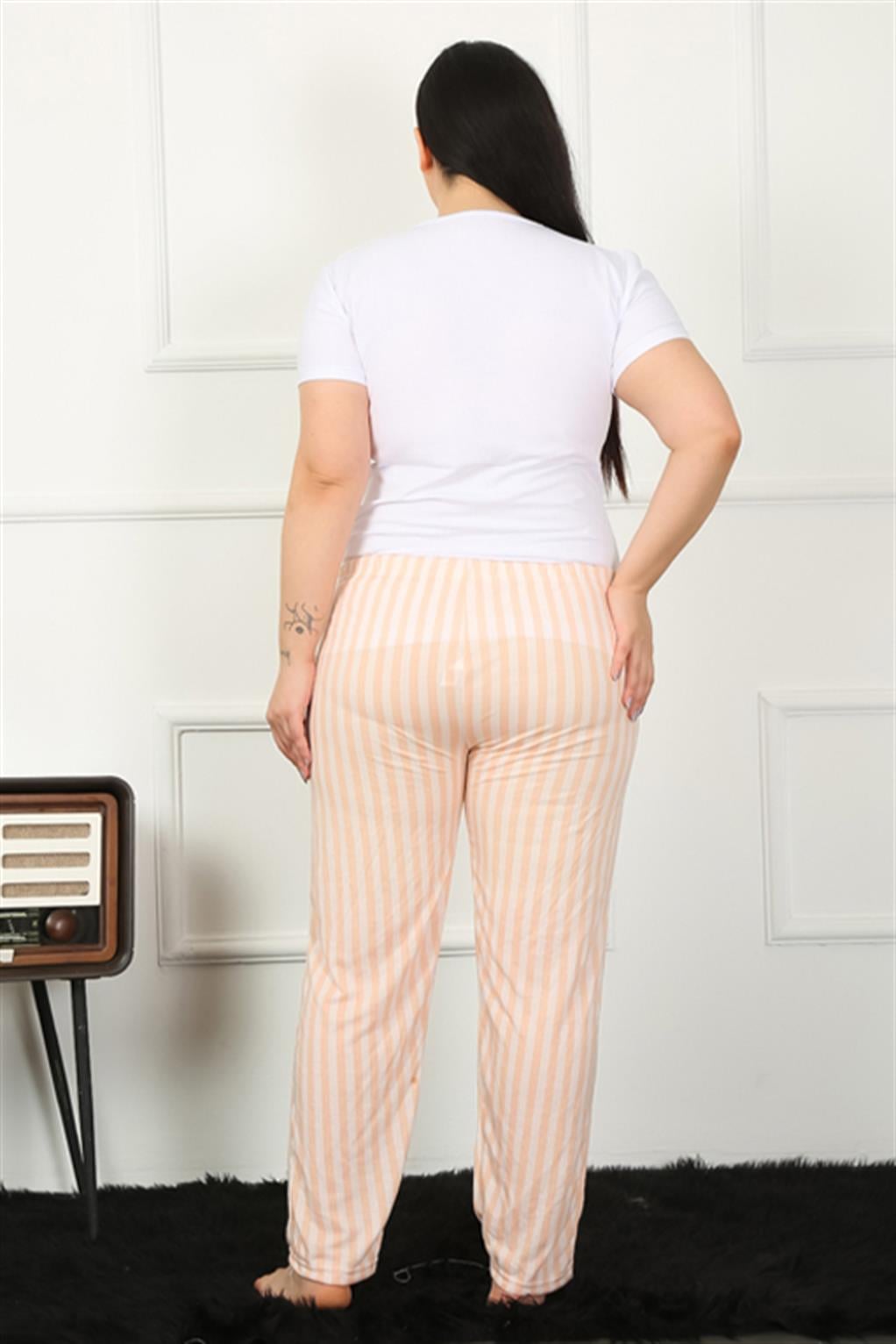 Akbeniz Kadın Pamuklu Büyük Beden Alt Pijama 27453