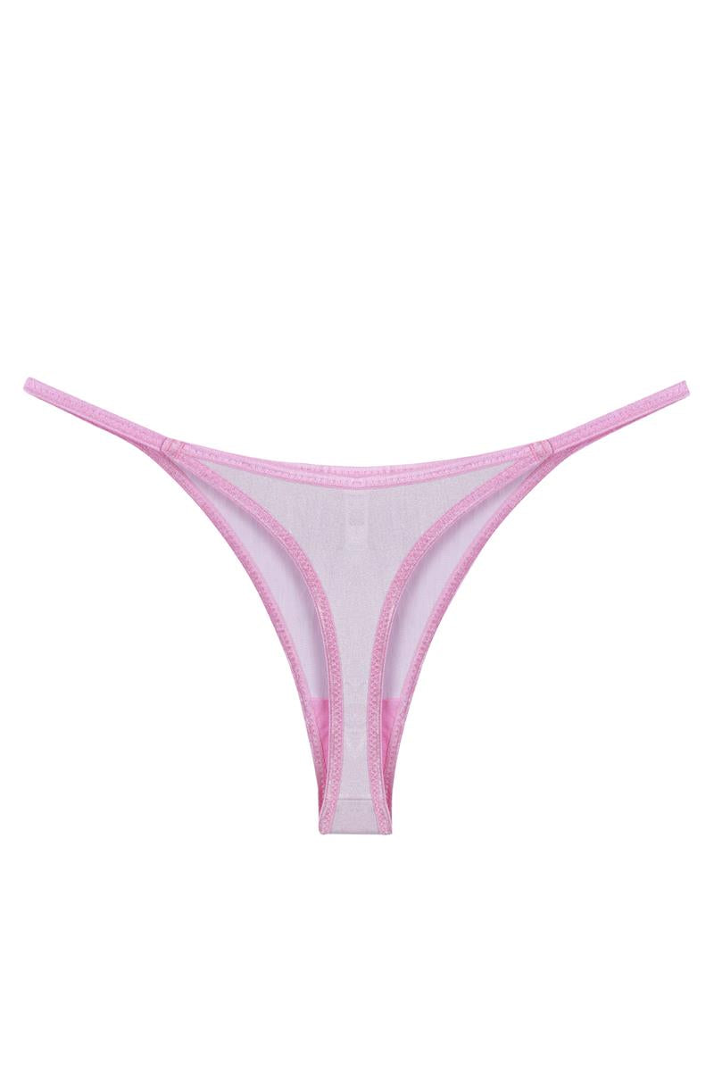 Akbeniz Kadın Pembe Transparan 2'li Tanga Slip