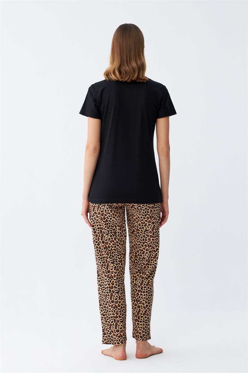 Akbeniz Kadın Penye Kısa Kol Pijama Takım 4128