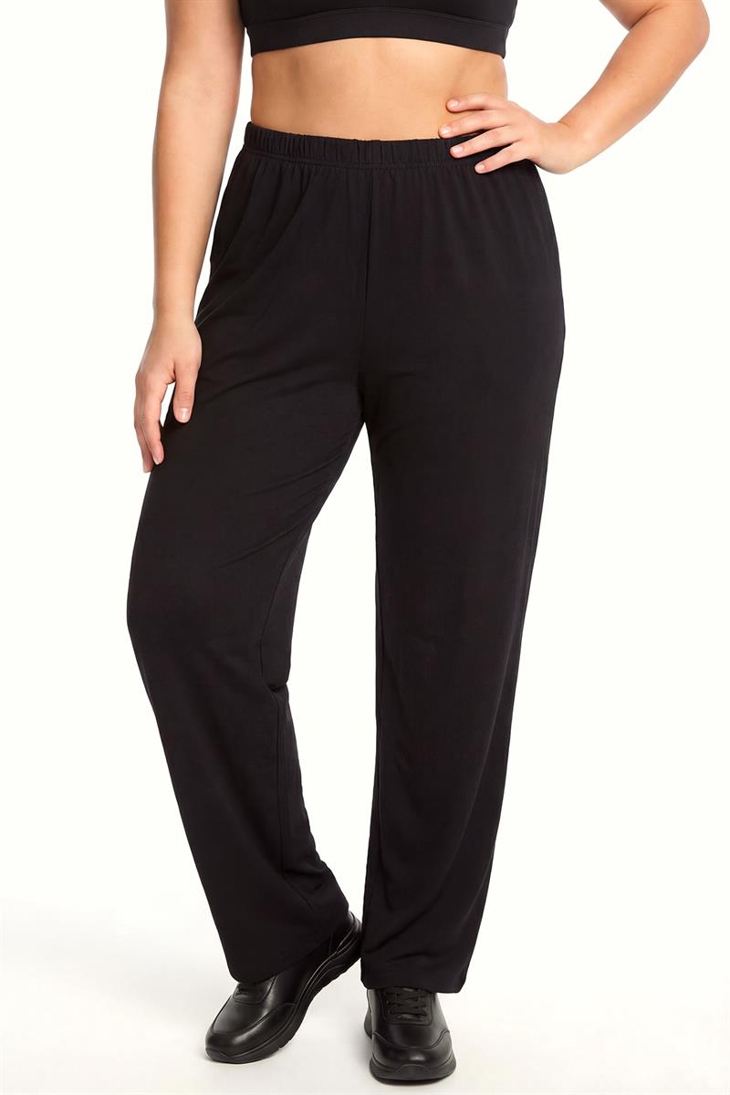 Akbeniz Kadın Siyah Büyük Beden Pijama Altı