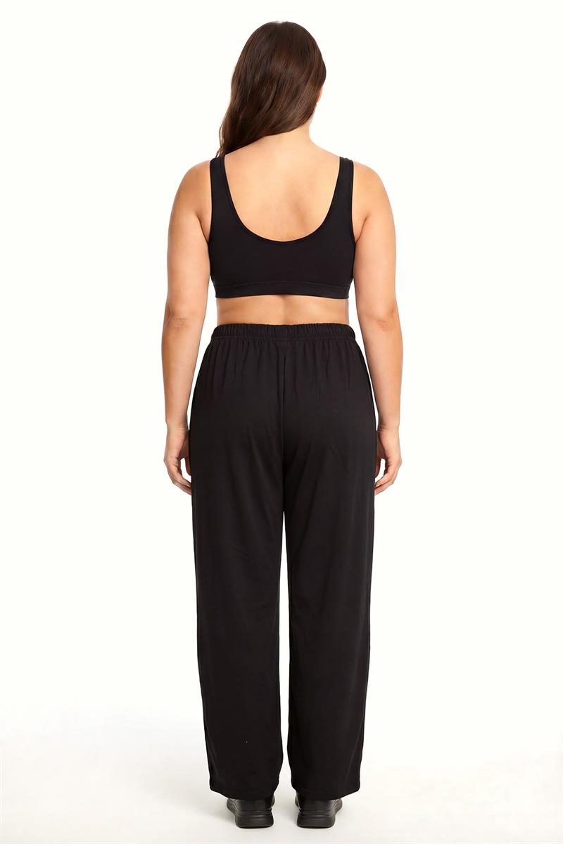 Akbeniz Kadın Siyah Büyük Beden Pijama Altı