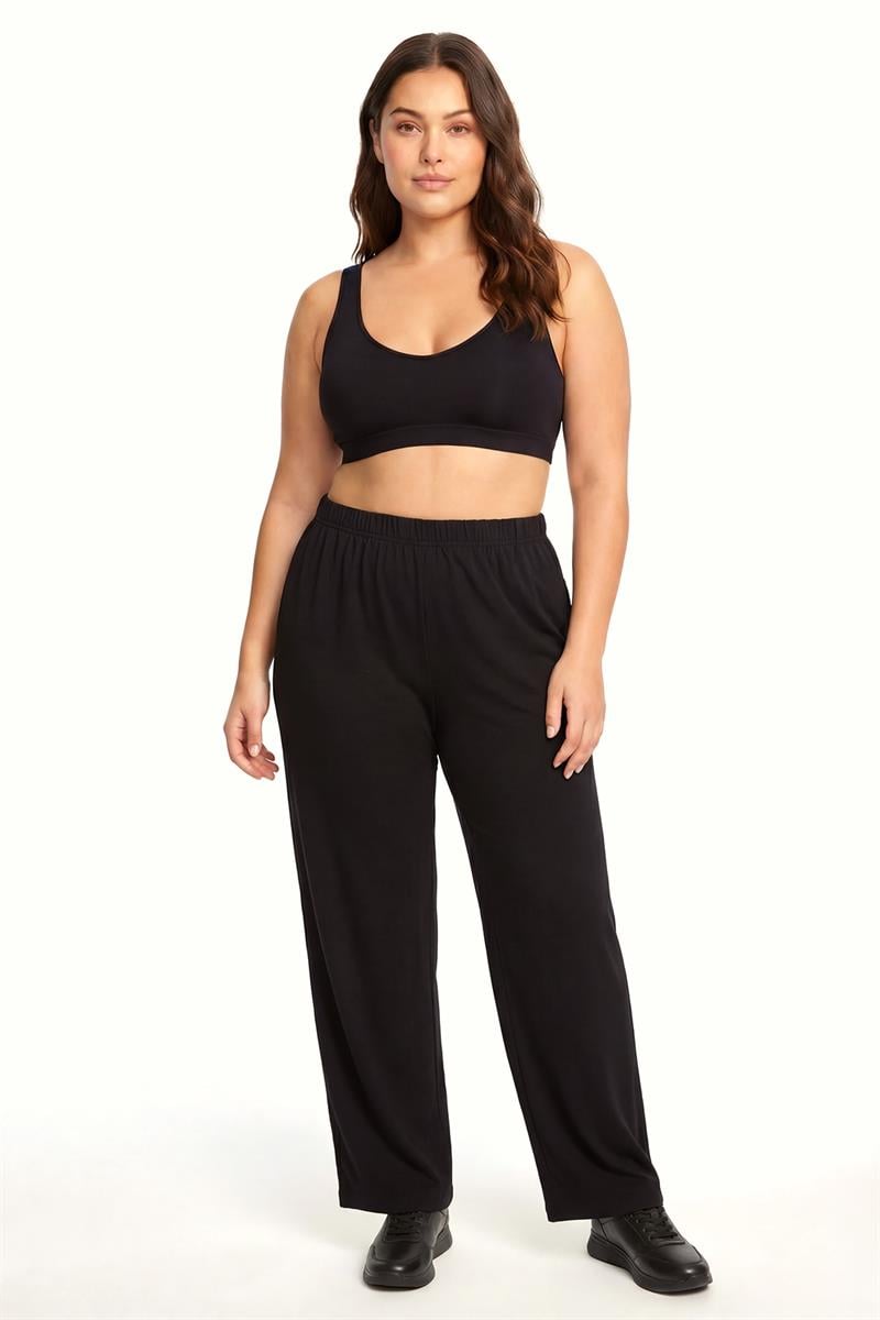 Akbeniz Kadın Siyah Büyük Beden Pijama Altı