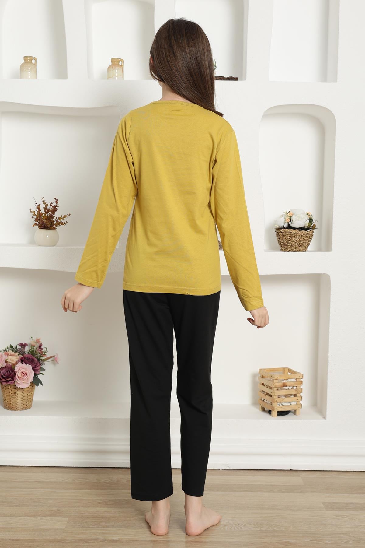 Akbeniz Kız Çocuk Penye Pijama Takım 20420