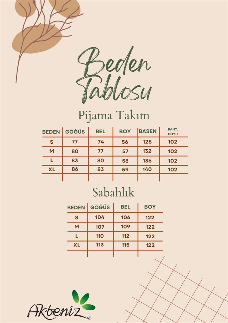 Akbeniz Uzun Kimono 3'lü Takım Siyah