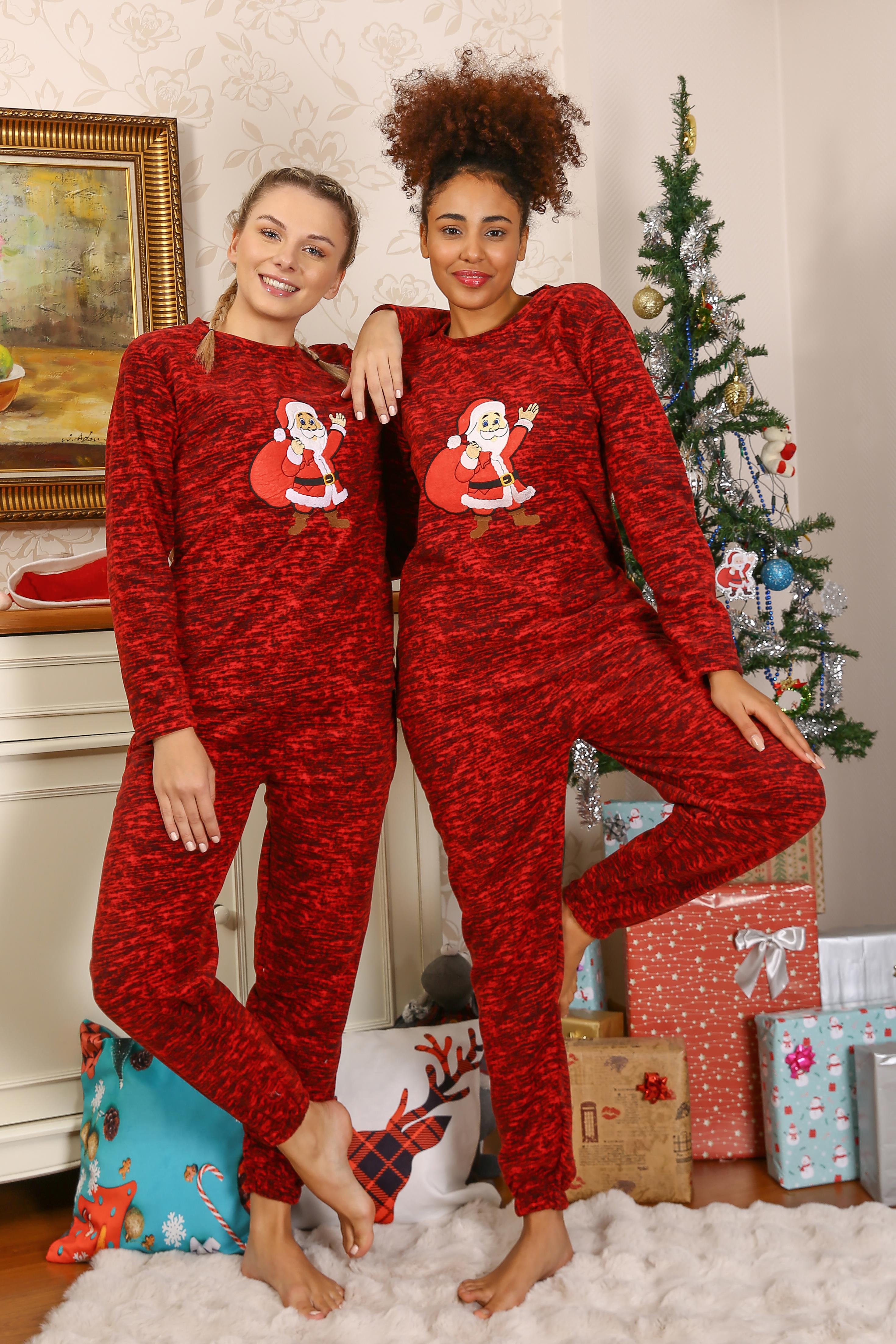 Akbeniz Welsoft Kadın Polar Sevgili Kombini Pijama Takımı 50125 Tek Takım Fiyatıdır