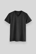 Antrasit Basic Kısa Kol Standart Kalıp V Yaka Erkek T-Shirt - 87912