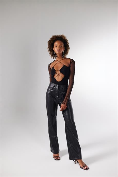 Bony Bodysuit Siyah