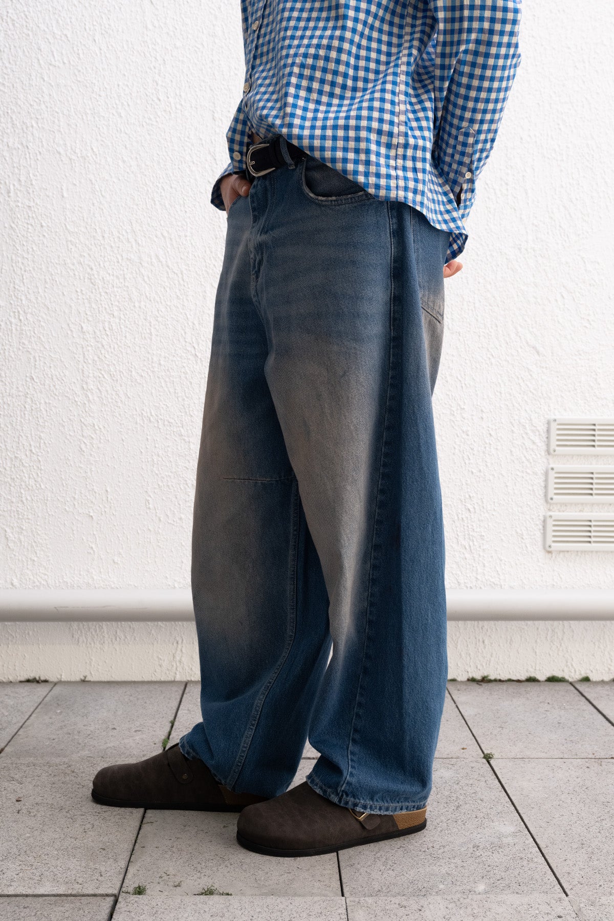 BAGGY FIT MAVİ JEAN - MAVİ S