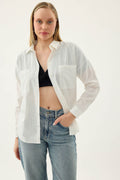 Basic Oversize Önden Cepli Gömlek