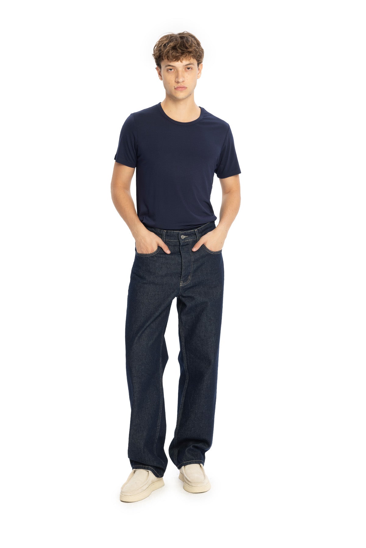 BASIC REGULAR FIT JEAN - LACİVERT - LACİVERT L