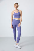 Lilac Stretch Standard Fit Performance Women's Leggings Set - 95333