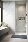 Be-0182-Dgy  100% Cotton Dark Gray 50X80 Cm Bathroom Mat Towel
