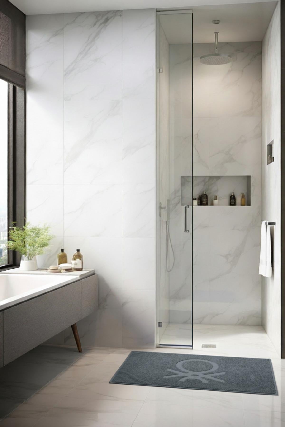 Be-0185 Gy  %100 Pamuk Gri 50X80 Cm Banyo Paspas Havlu
