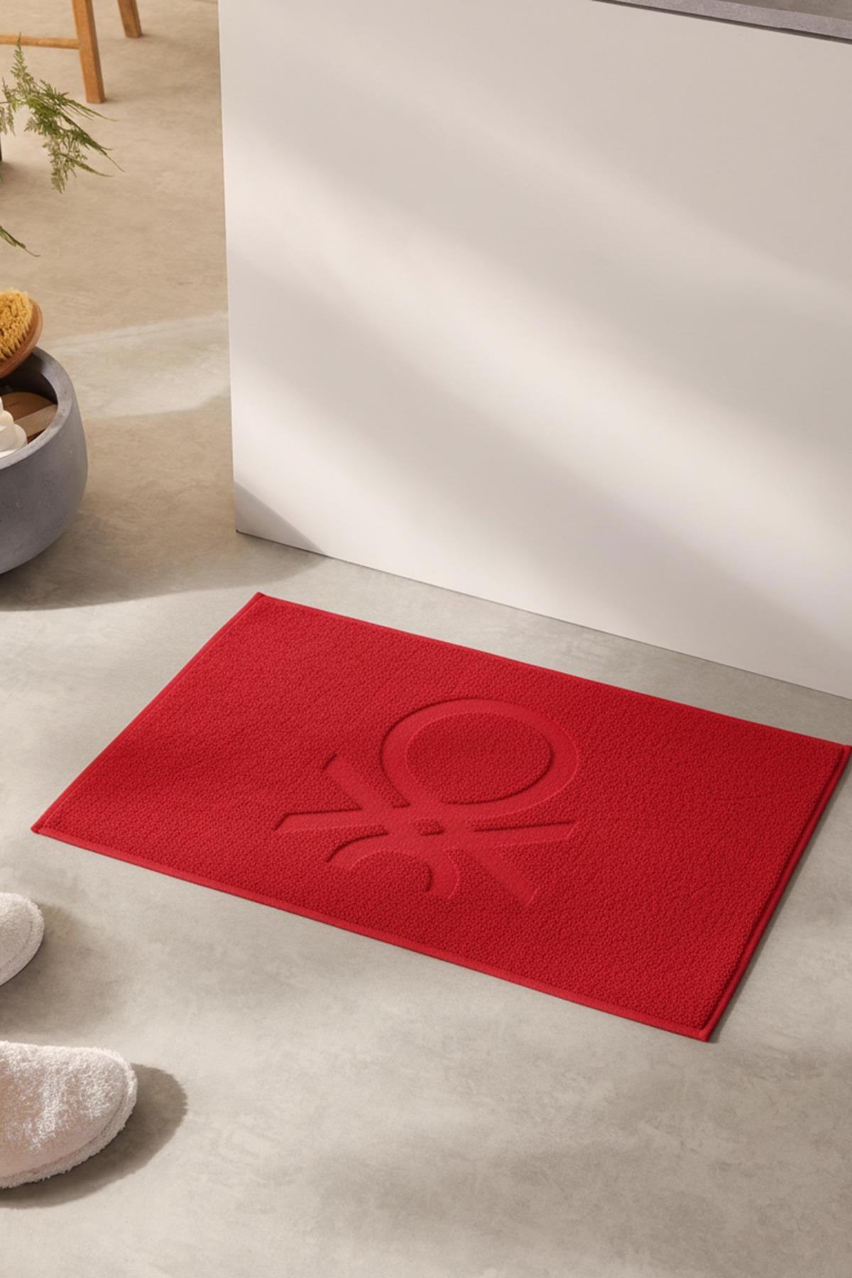 Be-0785-Rd  %100 Pamuk Kırmızı 50X80 Cm Banyo Paspas Havlu