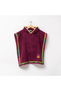Be-0818-Pr  100% Cotton Purple 65X65 Cm Child Poncho Towel