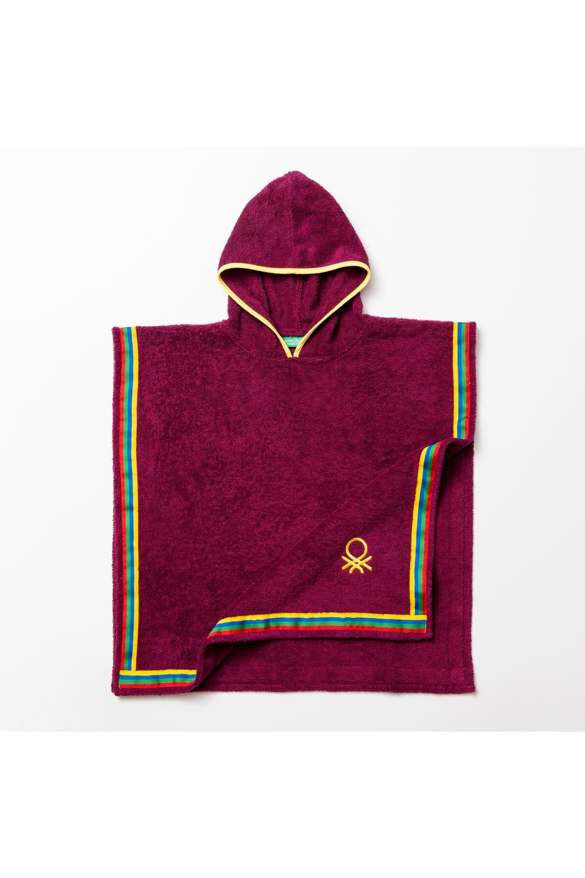 Be-0818-Pr  %100 Pamuk Mor 65X65 Cm Çocuk Panço Havlu