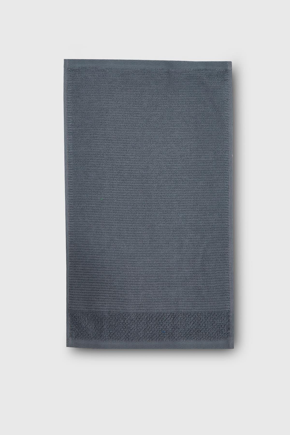 Be-0829-Dgy  %100 Pamuk Koyu Gri 70X140 Cm Banyo Havlusu