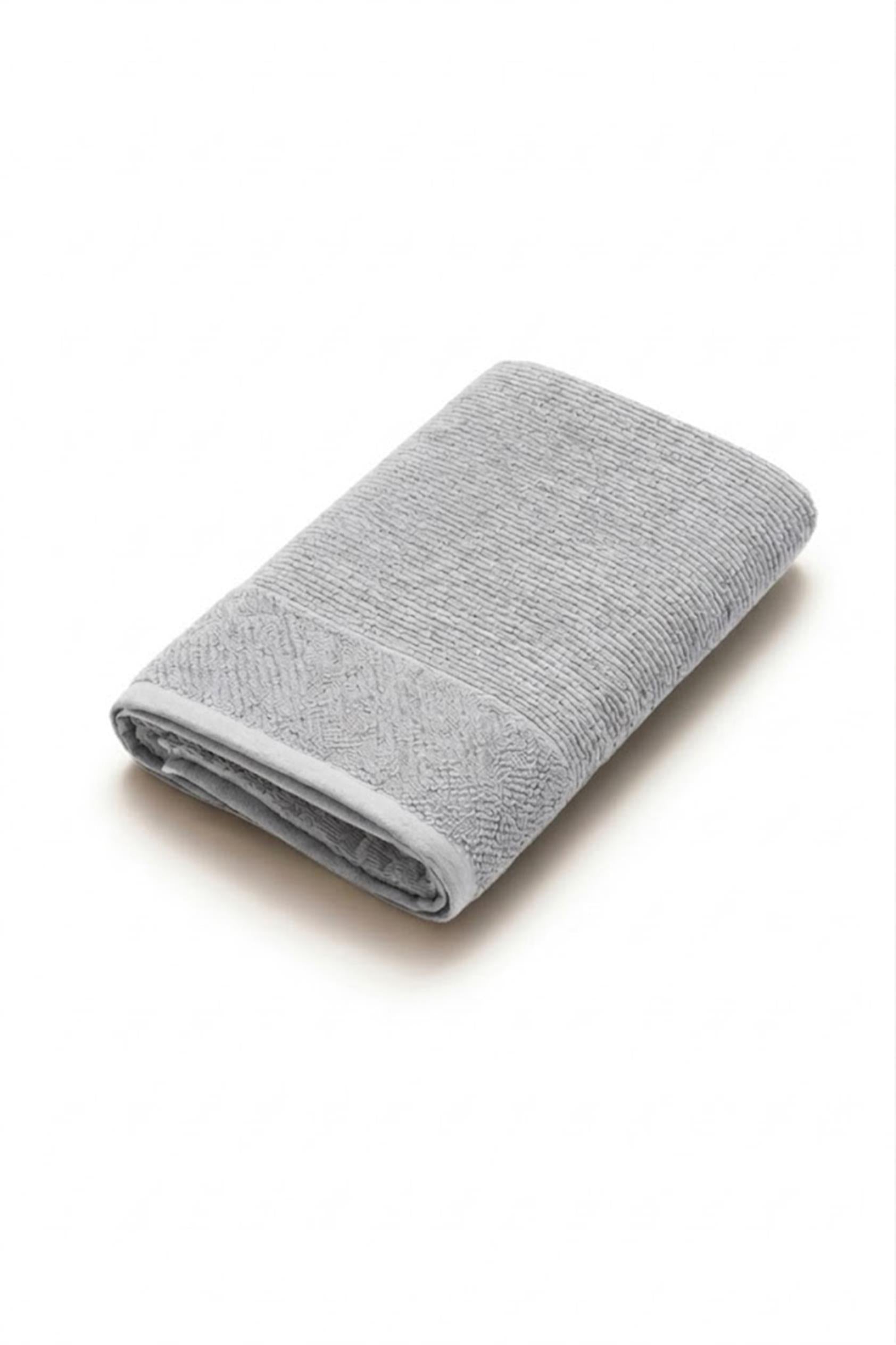 Be-0829-Gy  %100 Pamuk Gri 70X140 Cm Banyo Havlusu