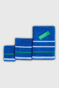 Be-0832St-Bl  100% Cotton Blue 3-Piece Set, 30X50 Cm, 50X90 Cm, 90X150 Cm Towel Set