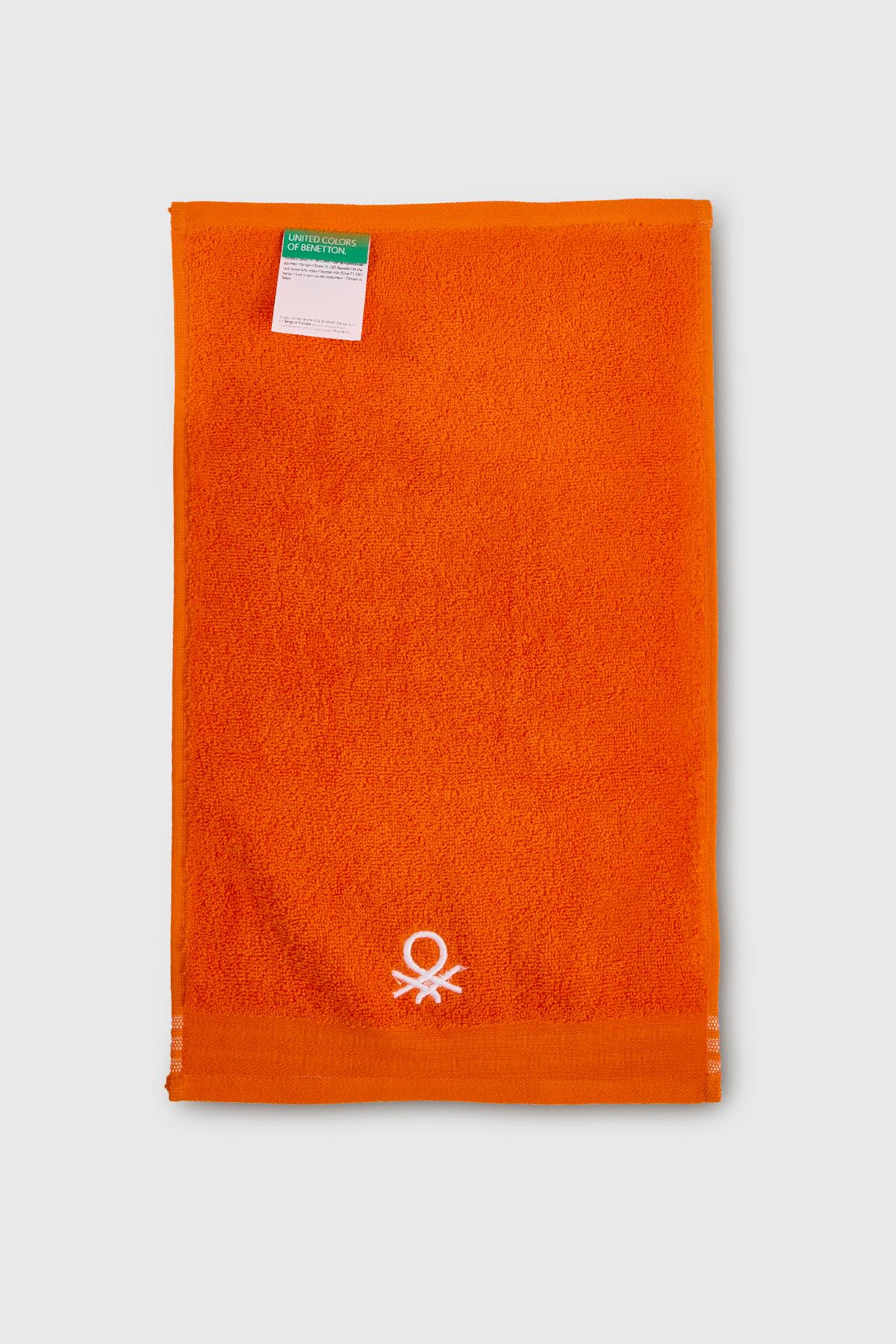 Be-0840-Or  %100 Pamuk Turuncu 70X140 Cm Banyo Havlusu