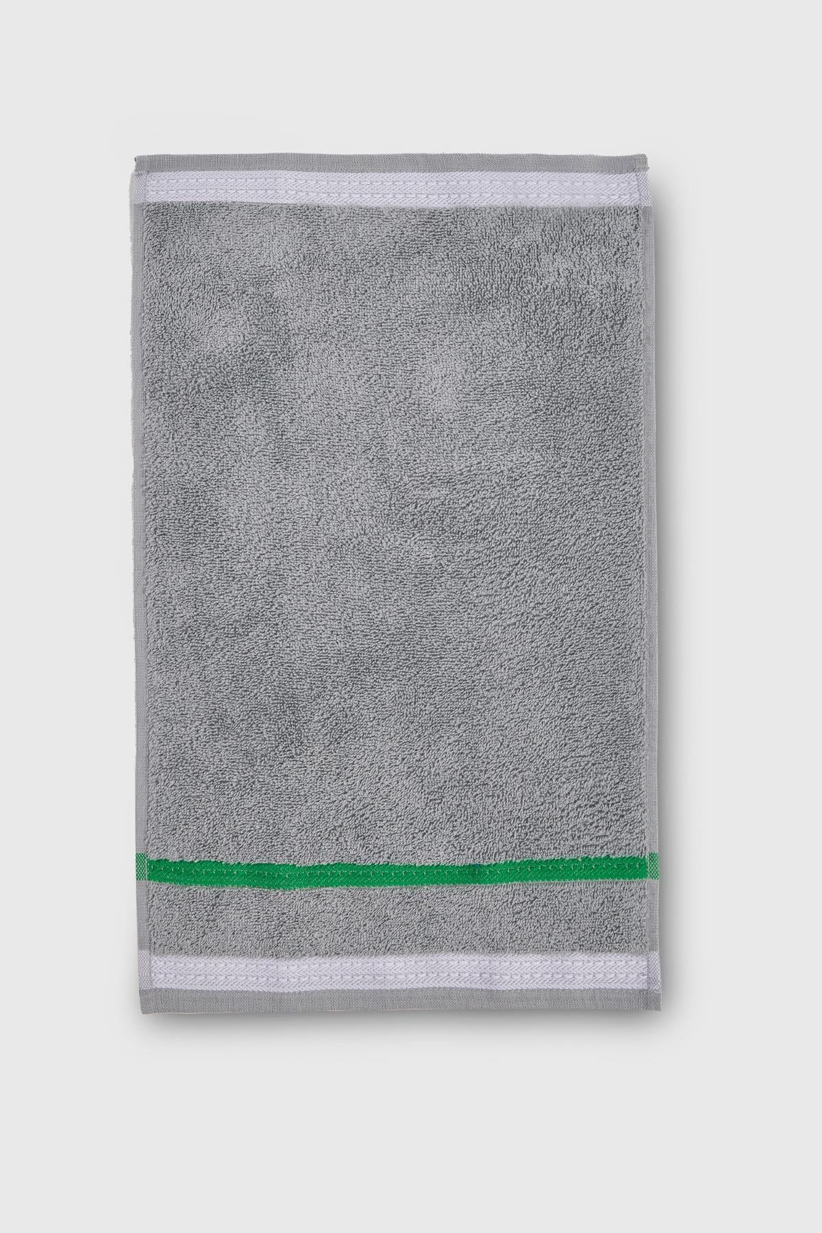 Be-0925-Gy  %100 Pamuk Gri 30X50 Cm Misafir Havlusu