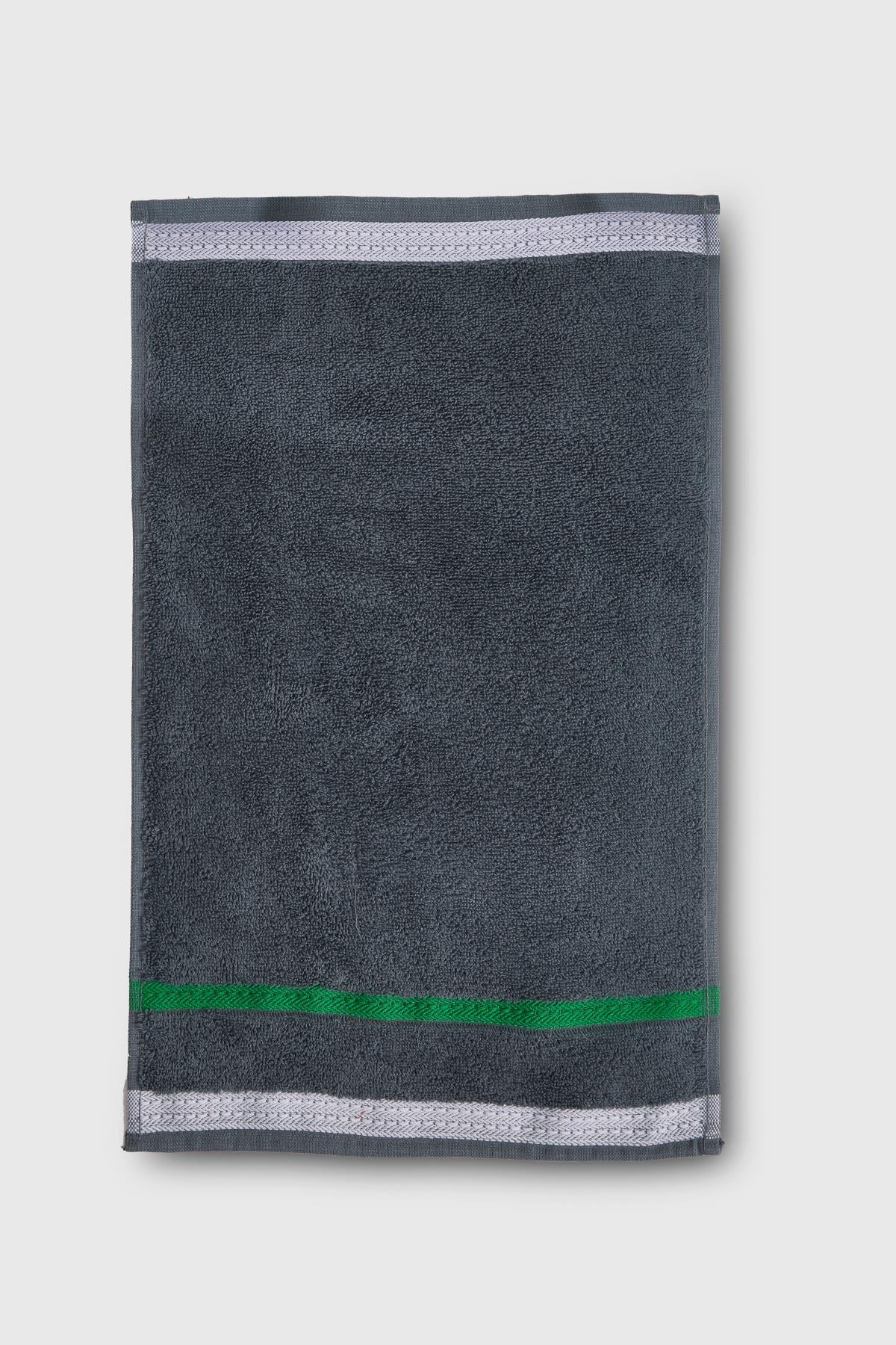 Be-0927-Dgy  %100 Pamuk Koyu Gri 70X140 Cm Banyo Havlusu