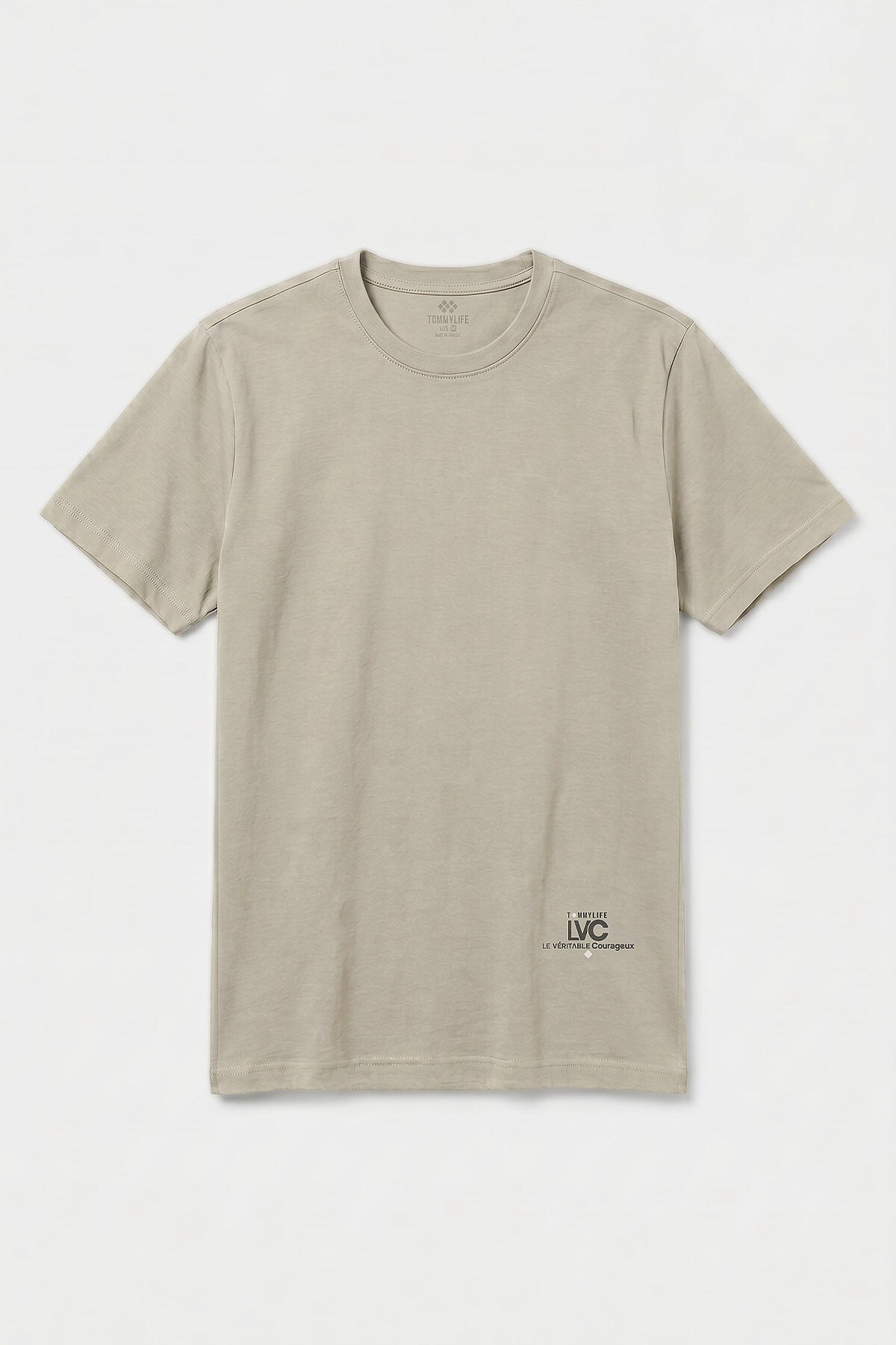 Bej Standart Fit Baskılı Kısa Kollu Erkek T-Shirt - 88440
