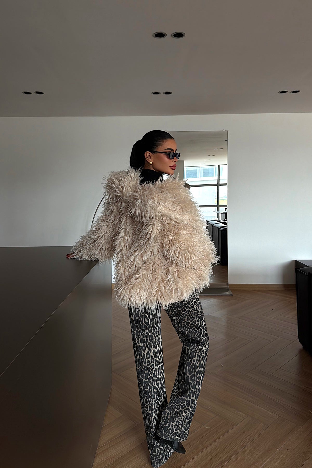 Bej Mayfair kürk ATE-4319