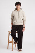 Bej Standart Kalıp Basic Erkek Sweatshirt - 88513