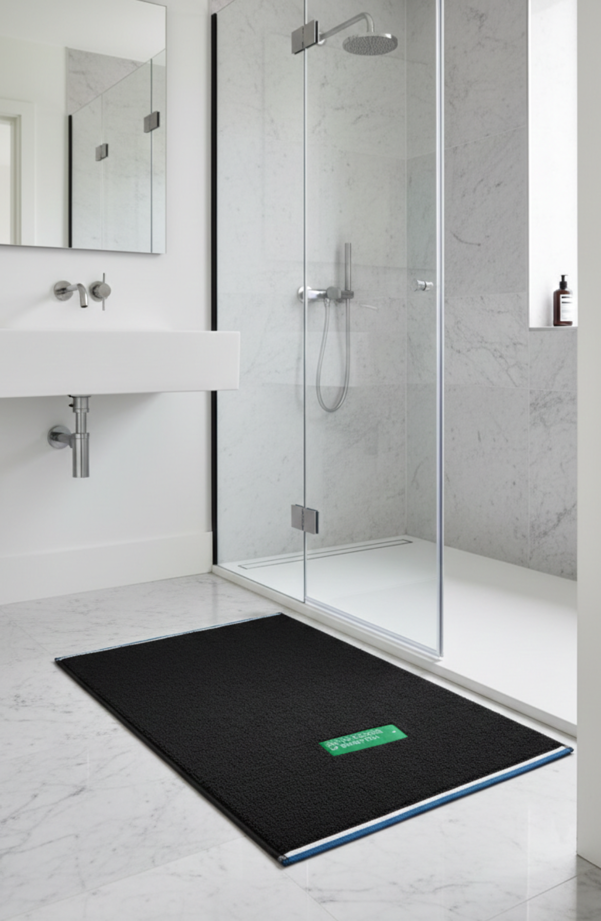 Be-2799-Bk  %100 Pamuk Siyah 50X80 Cm Banyo Paspas Havlu
